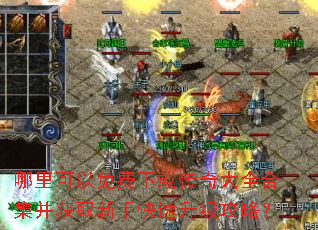 哪里可以免费下载传奇大全合集并获取新手快速升级攻略? 哪里可以免费下载传奇大全合集并获取新手快速升级攻略?