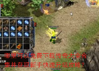 哪里可以免费下载传奇大全合集并获取新手快速升级攻略? 哪里可以免费下载传奇大全合集并获取新手快速升级攻略?
