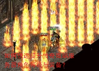 如何快速提升传奇微端服务器角色等级与装备? 如何快速提升传奇微端服务器角色等级与装备?