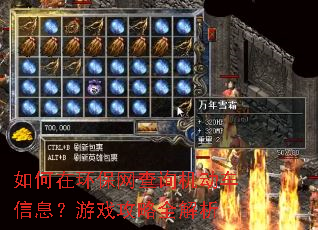 ����ڻ�������ѯ��������Ϣ����Ϸ����ȫ����